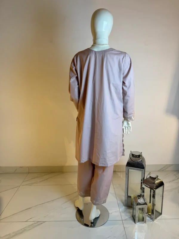 Lilac co-ord with cutwork - Image 2